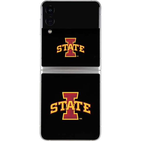 Iowa State University Primary Logo Black Galaxy Z Flip3 5G Skin